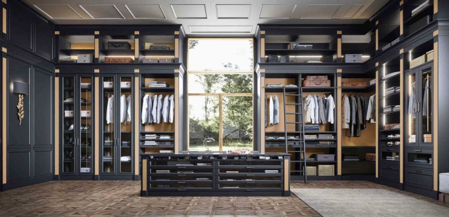 Гардеробная в стиле бутика