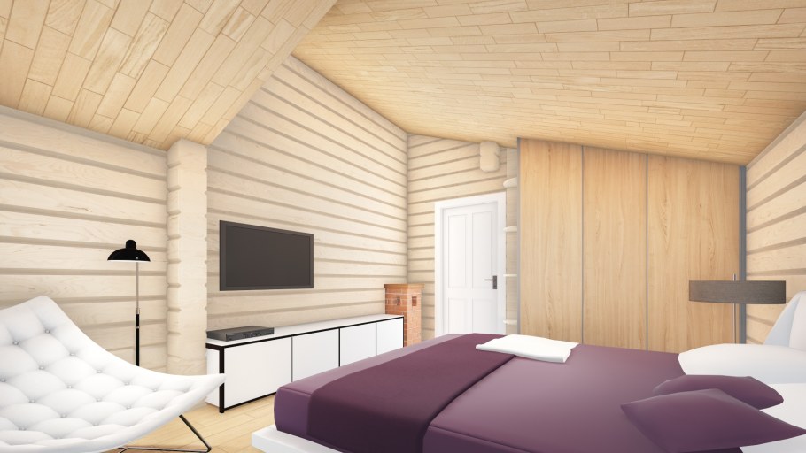 Декоративные бревна на потолок