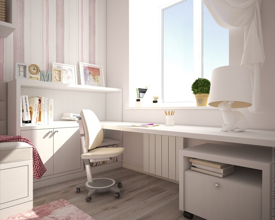 Комната для первоклашки девочки