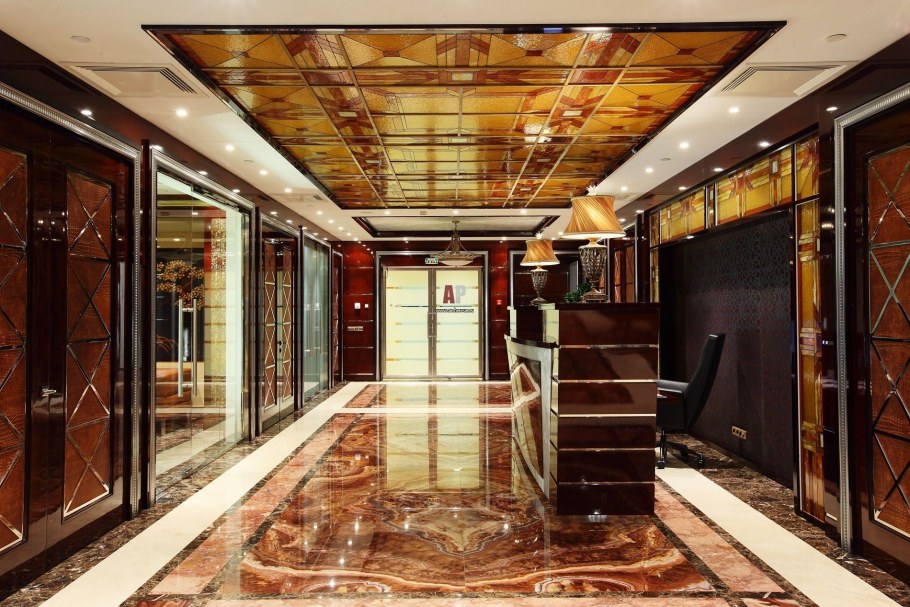 Мрамор арт деко Холл