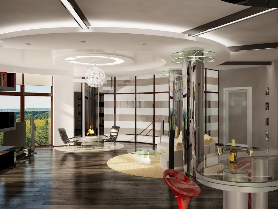 Красивые потолки классика