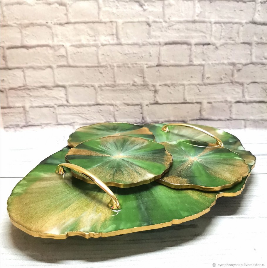 Тарелки из эпоксидной смолы