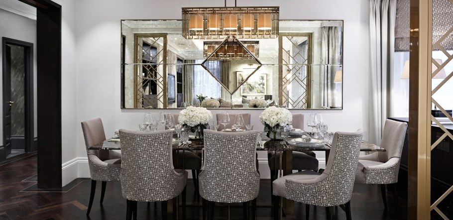 Интерьер ванной комнаты в стиле арт деко