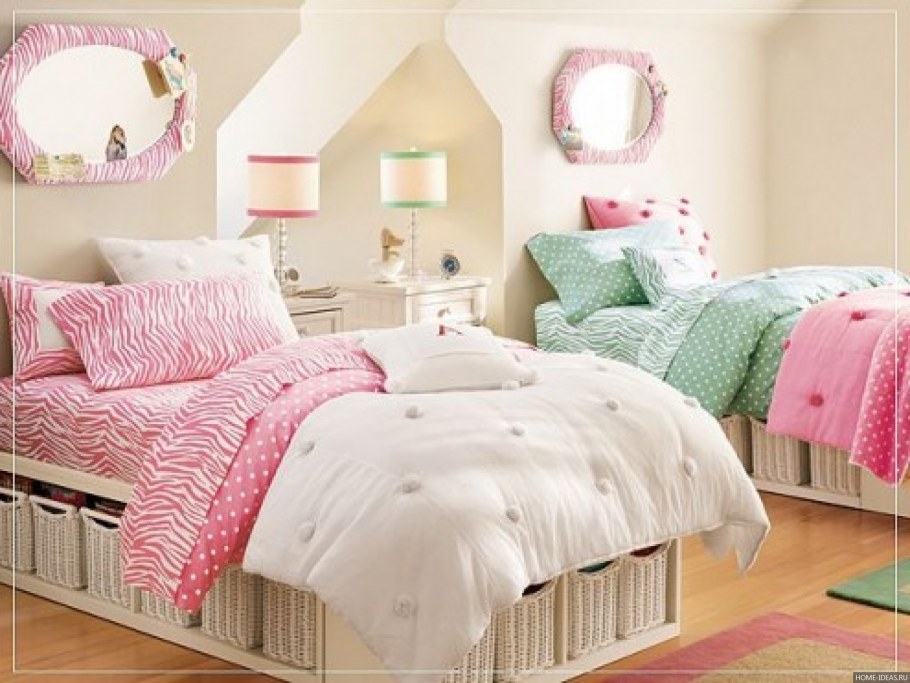 Маленькие комнаты для подростков девочек
