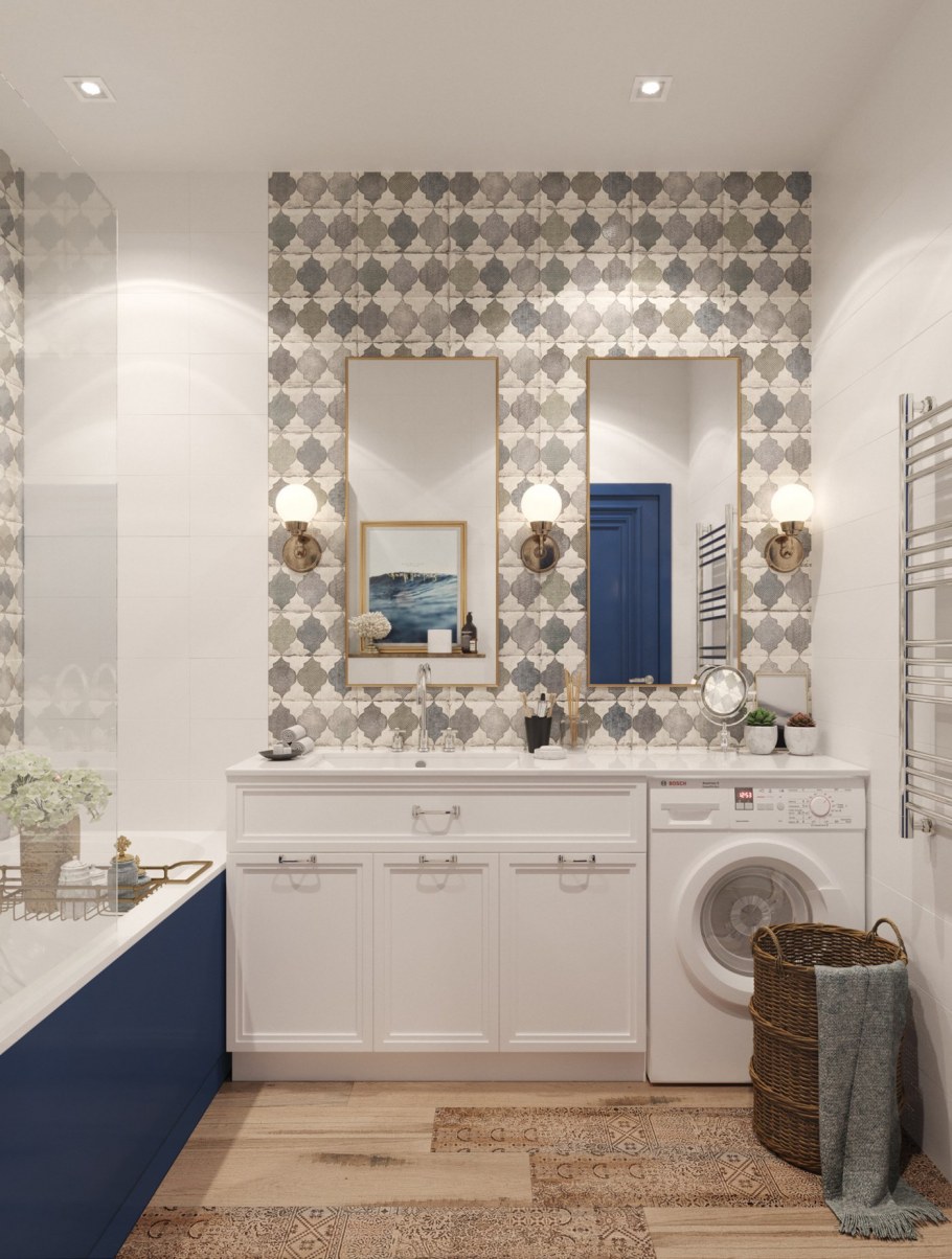 Ванная в средиземноморском стиле