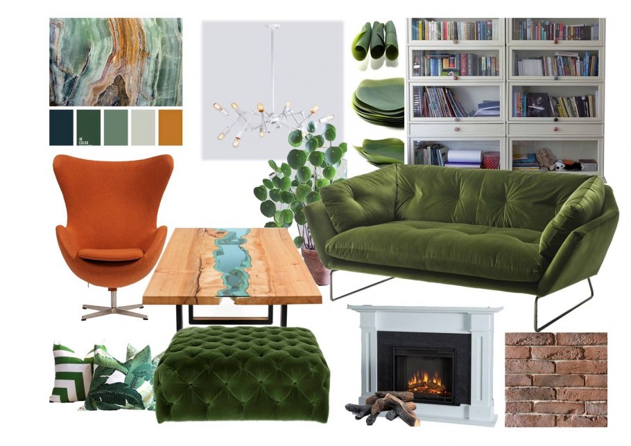 Готовый коллаж интерьера