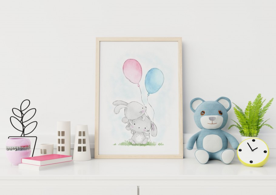 Рамка в интерьере детской