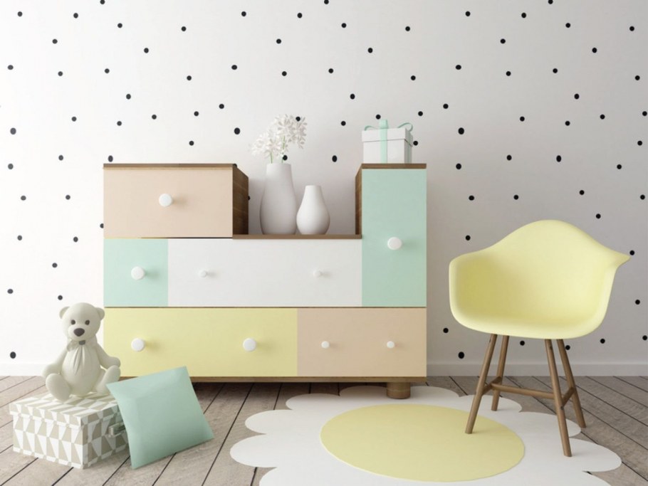 Детская в горошек