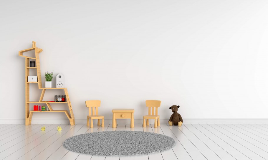 Пустой интерьер детской комнаты