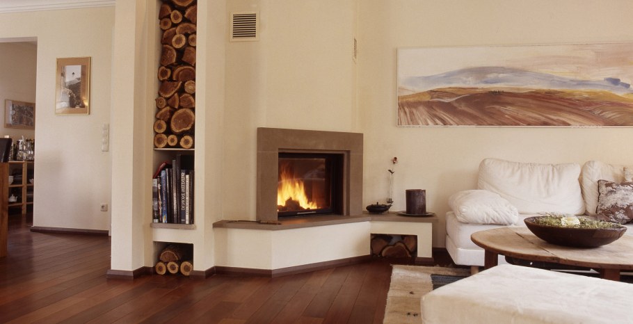 Камин дождь