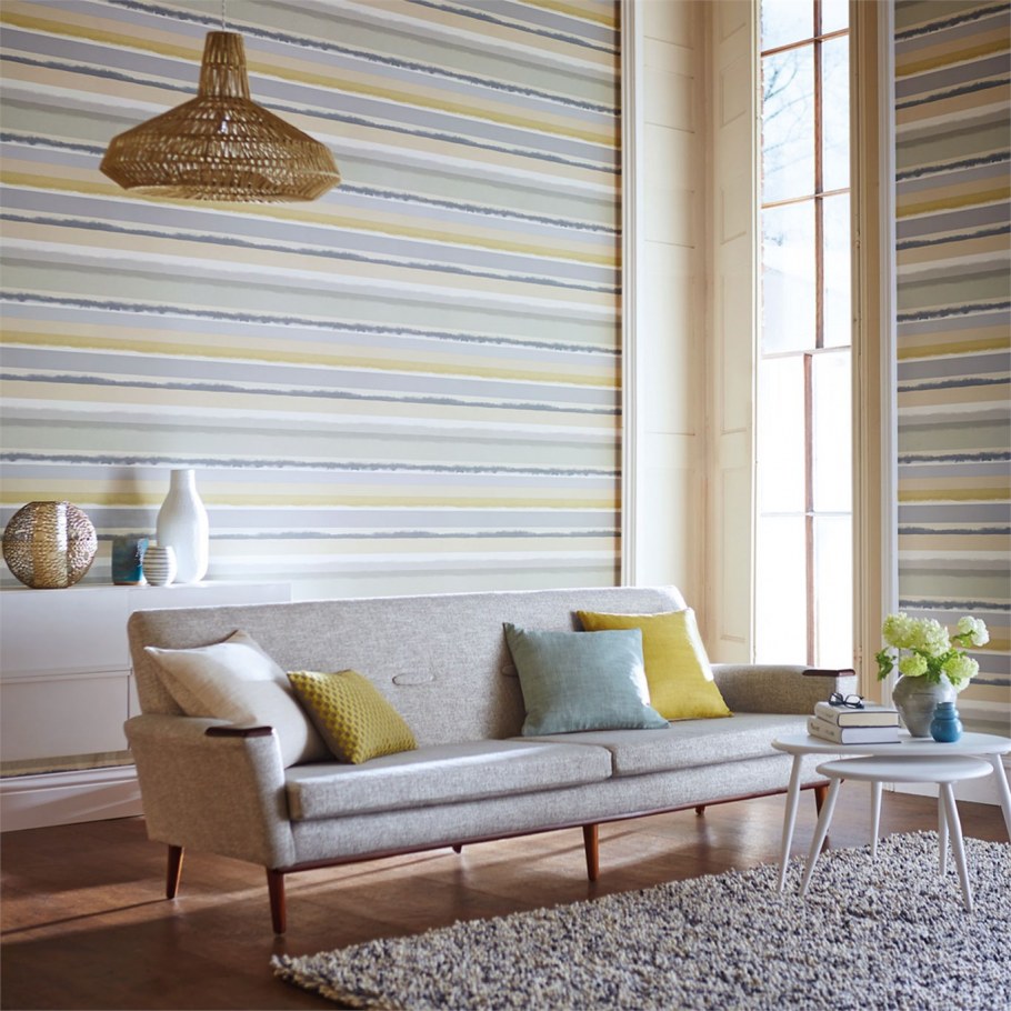 Горизонтальная полоска в интерьере