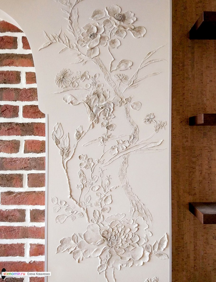 Декоративная лепка на стенах