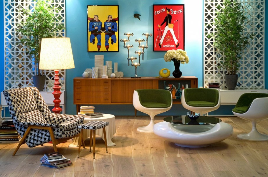 Колор блокинг в интерьере