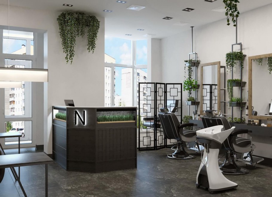 Салон красоты в эко стиле