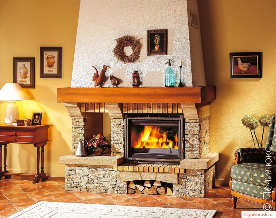 Камин в интерьере