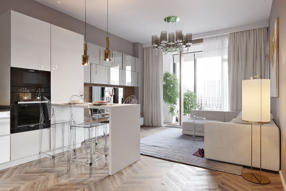 Пик кухня гостиная шоу рум