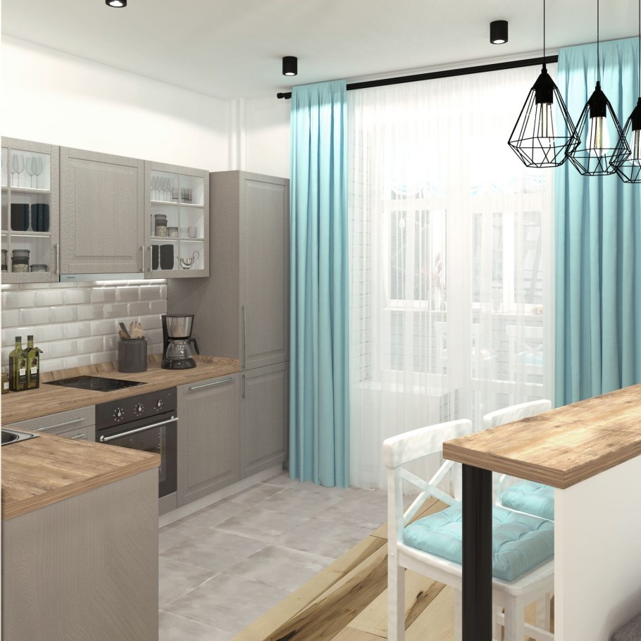 Интерьер двухкомнатной квартиры 40 кв.м