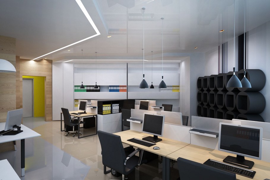 Современный офис интерьер