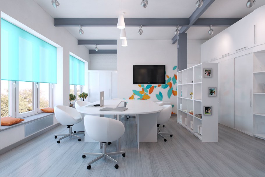 Офис интерьер Минимализм опенспейс