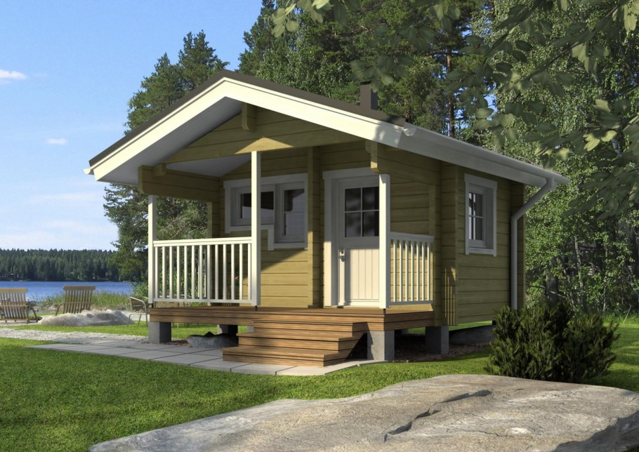 Каркасная баня 4х7 финский проект
