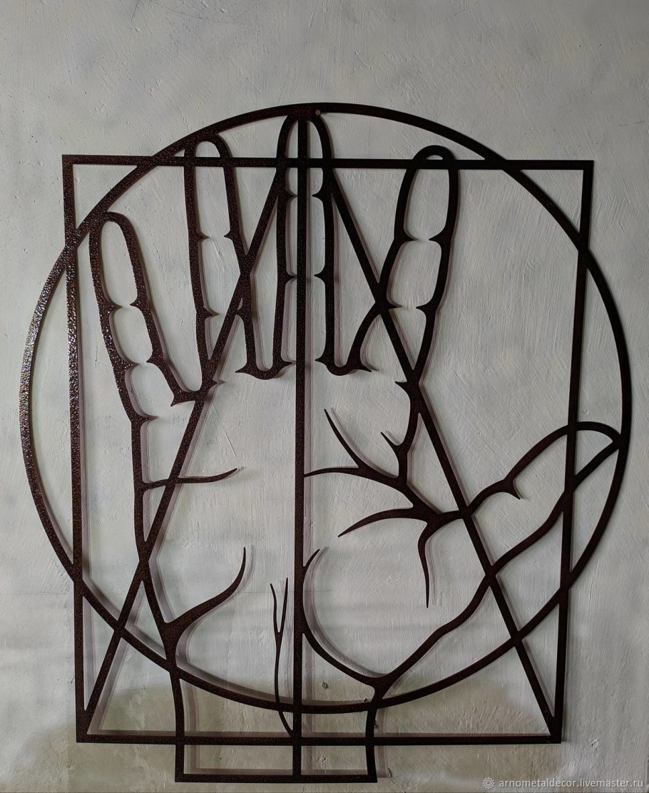 Панно из металла