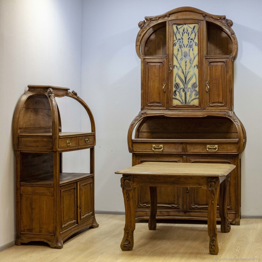 Антикварный старинный буфет стиль Модерн