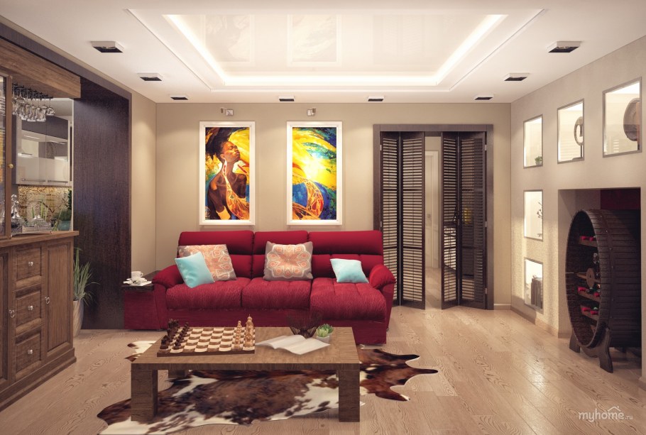 Гостиная в этническом стиле