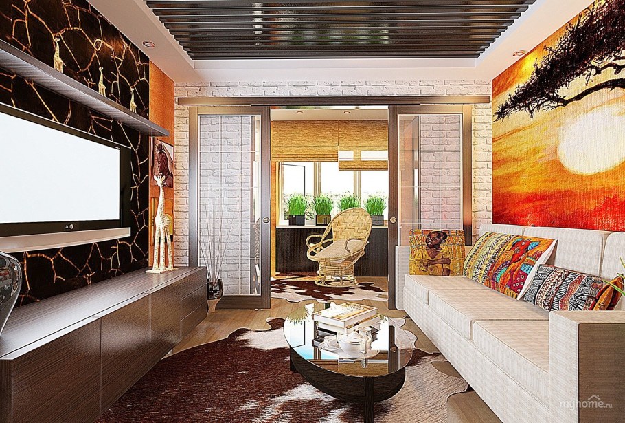 Гостиная в африканском стиле