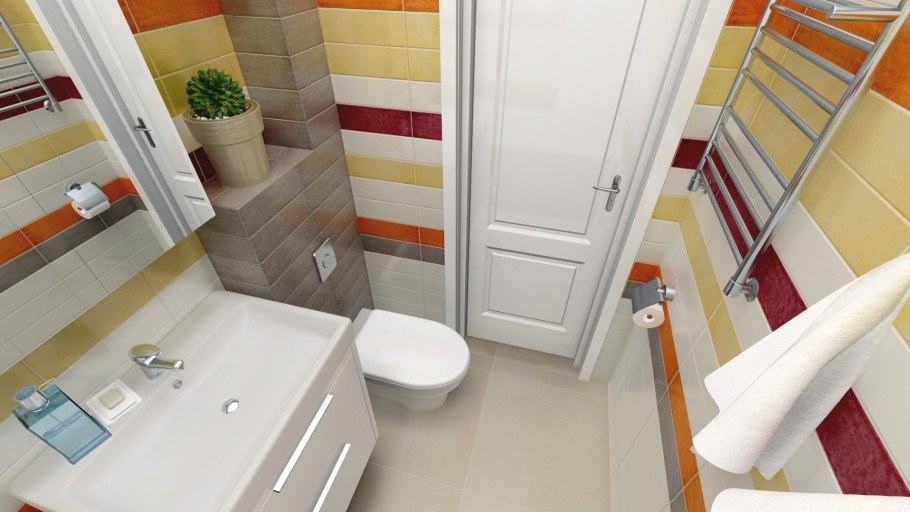 Узкая ванная в хрущевке