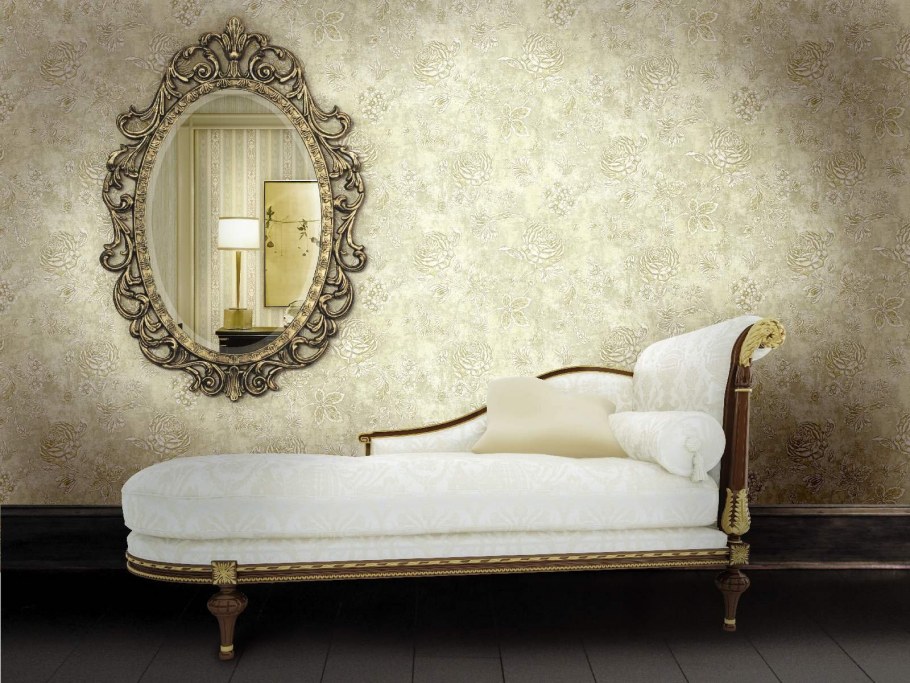 Гостиная в горчичных тонах