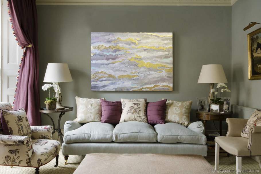 Интерьер в золотом стиле