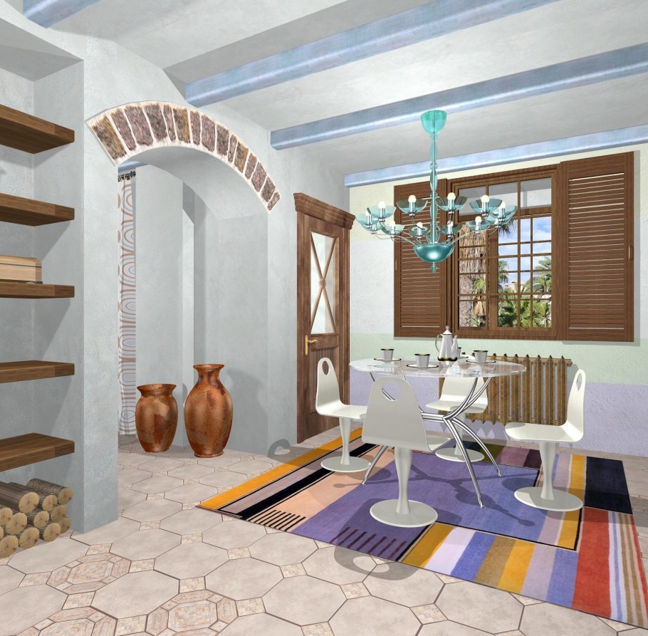 Греческий Средиземноморский стиль в интерьере