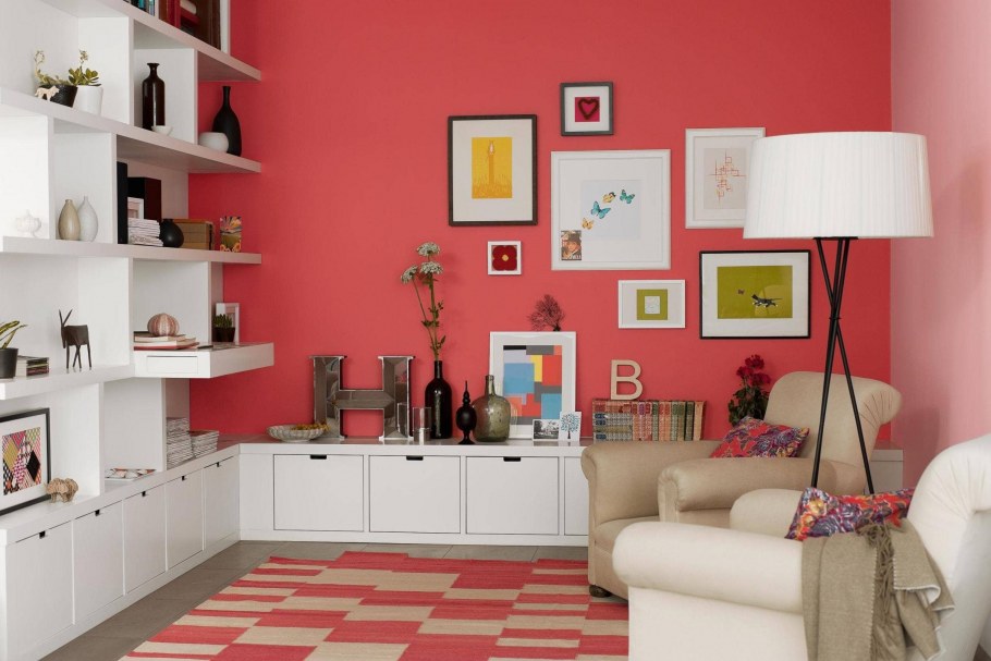 Интерьер в красных тонах