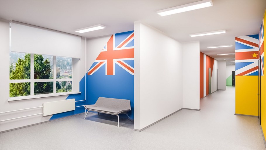 Интерьер языковой школы