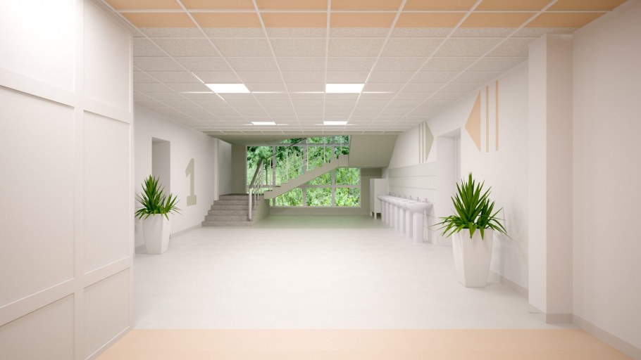 Украшение рекреации в школе