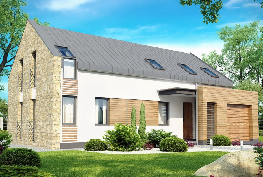 Дом z500 с мансардой