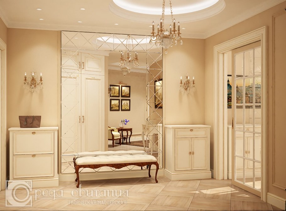 Красивый интерьер прихожей