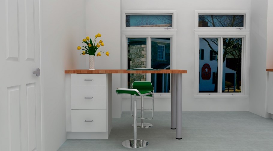 Барная стойка на маленькой кухне