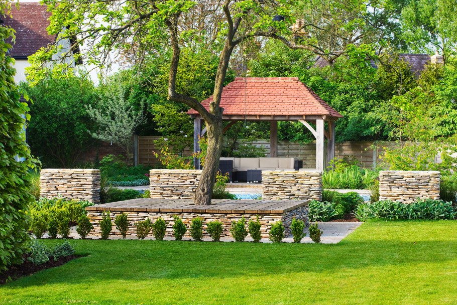 Сад в стиле Кантри мощение