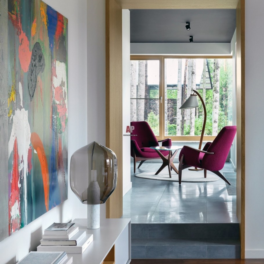 Картина маслом центр Москва Сити