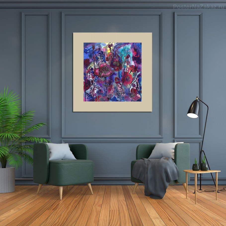 Интерьер для визуализации картин