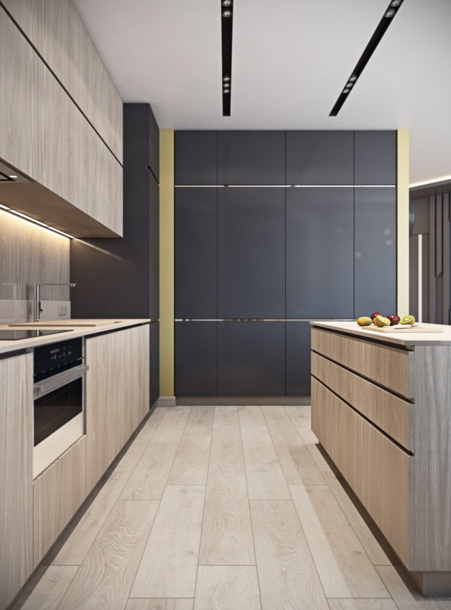 Монолитная современная кухня