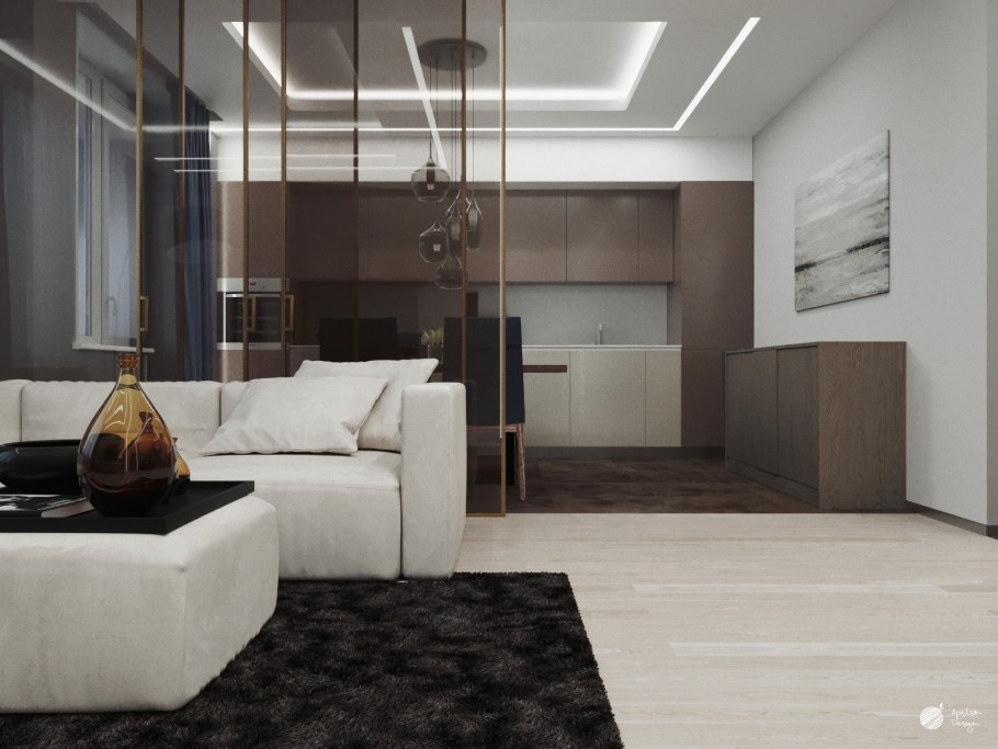 Хайтек интерьер светлый