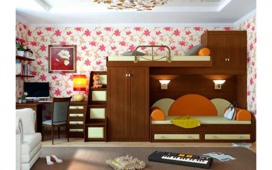 Шкаф-купе в зале хрущевки