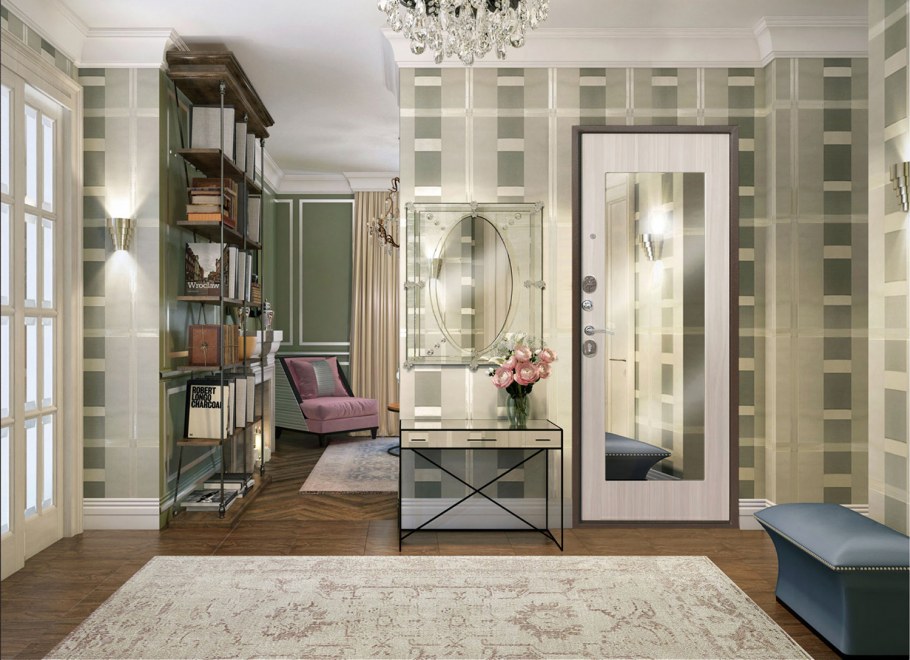 Феррони Троя макси зеркало белый ясень