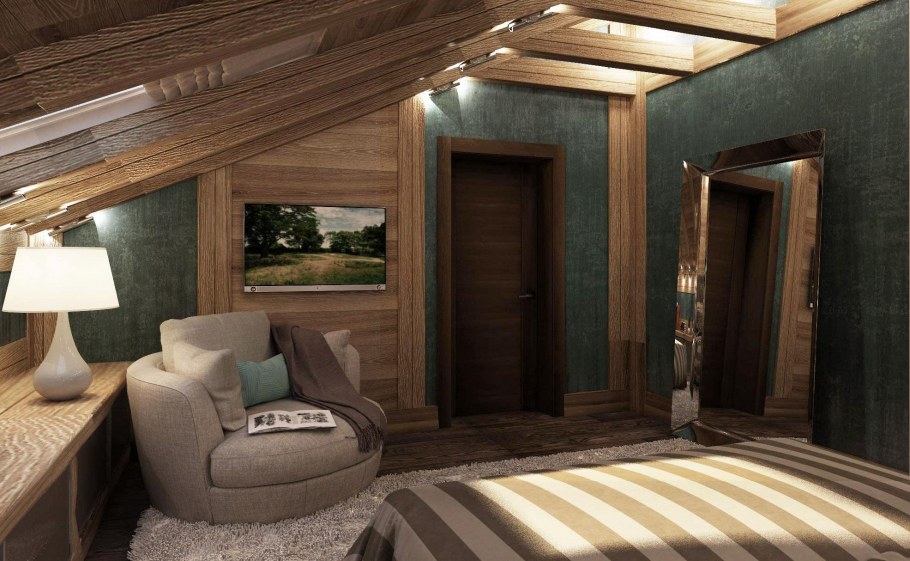 Прихожая в стиле Шале