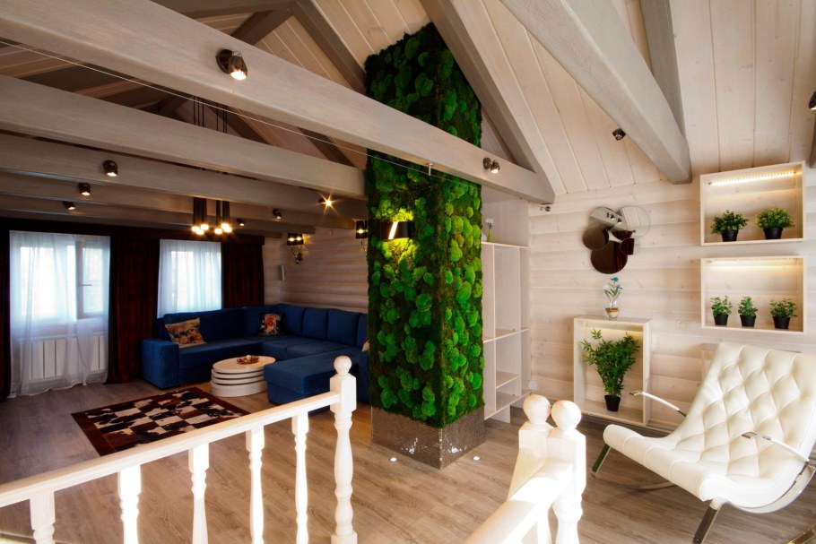 Внутренняя отделка блок хаусом дизайн комнаты