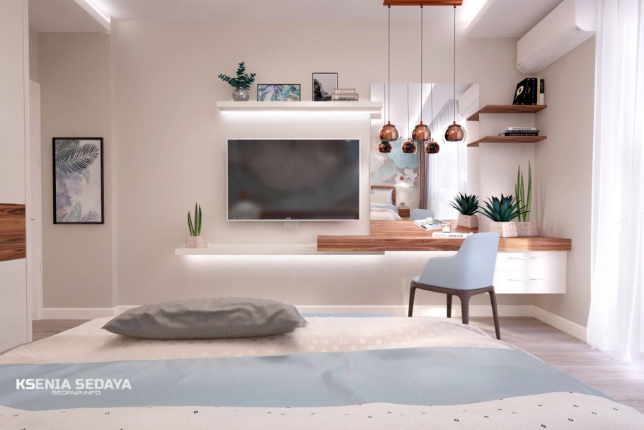 Телевизор в спальне