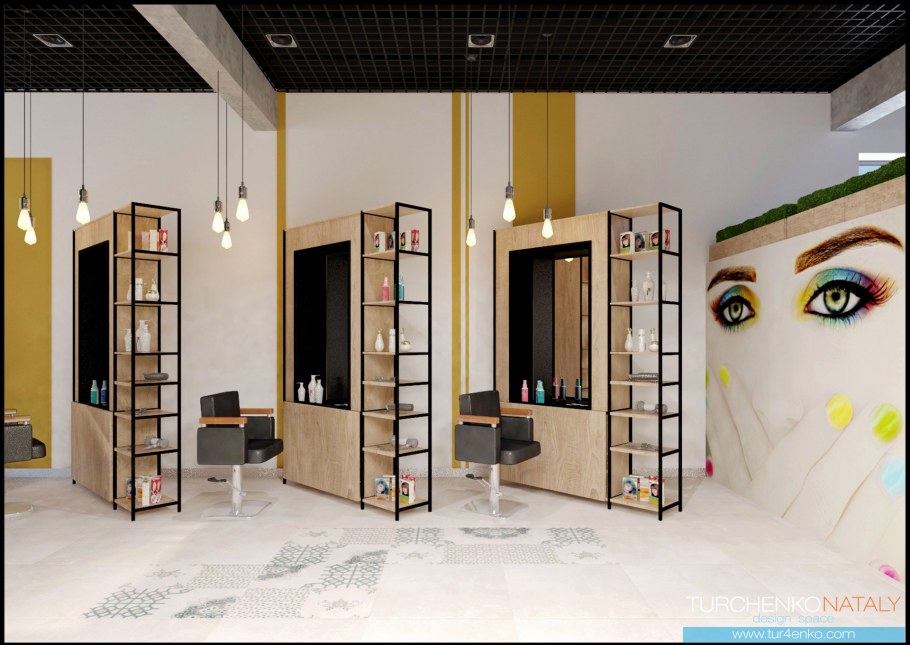 Салон красоты в стиле лофт