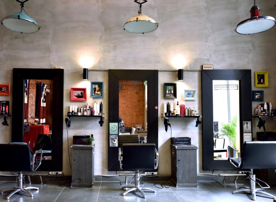 Парикмахерская в стиле лофт